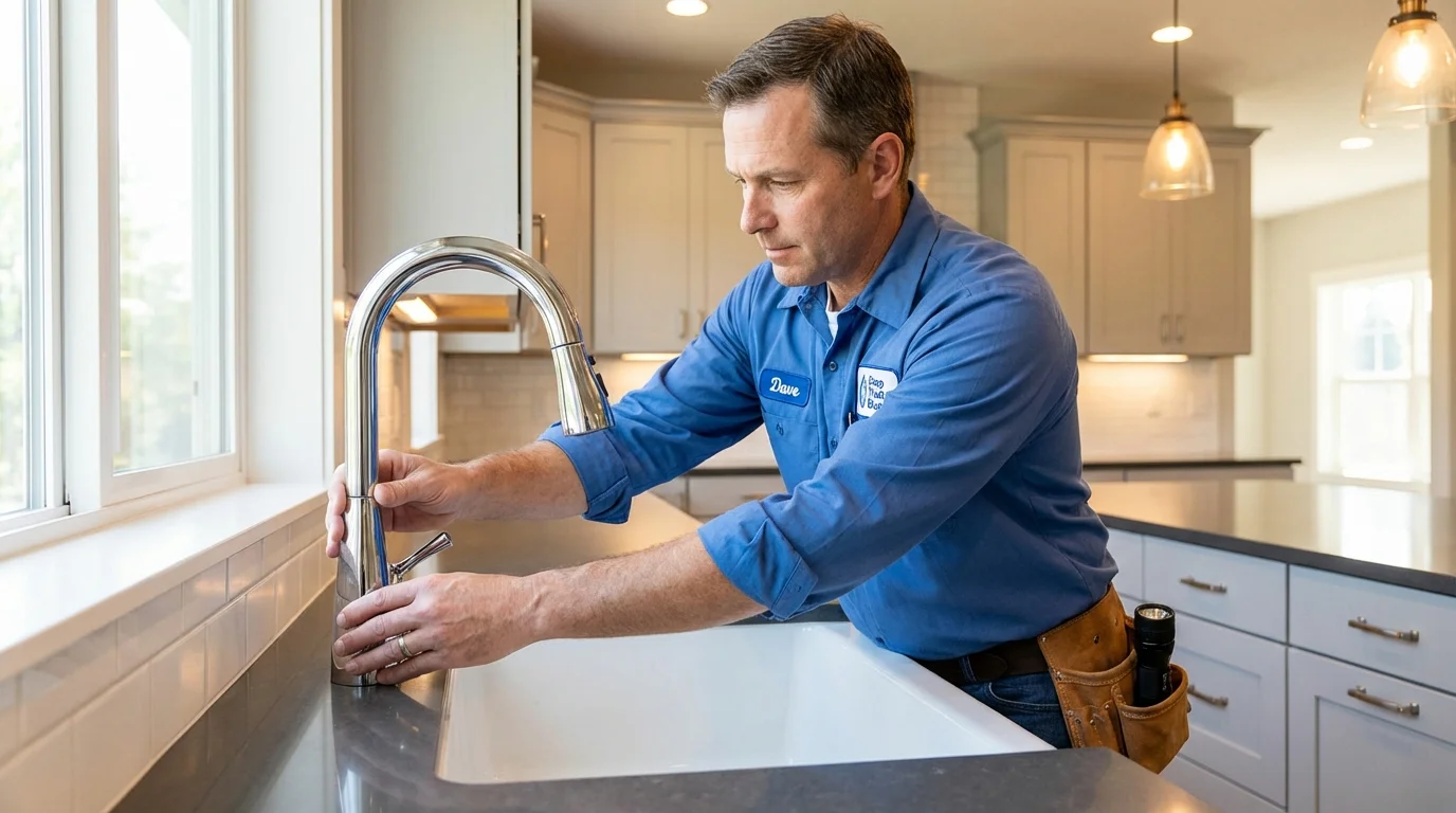 Kitchen faucet installation by Johns Plumbing LLC in Eloy