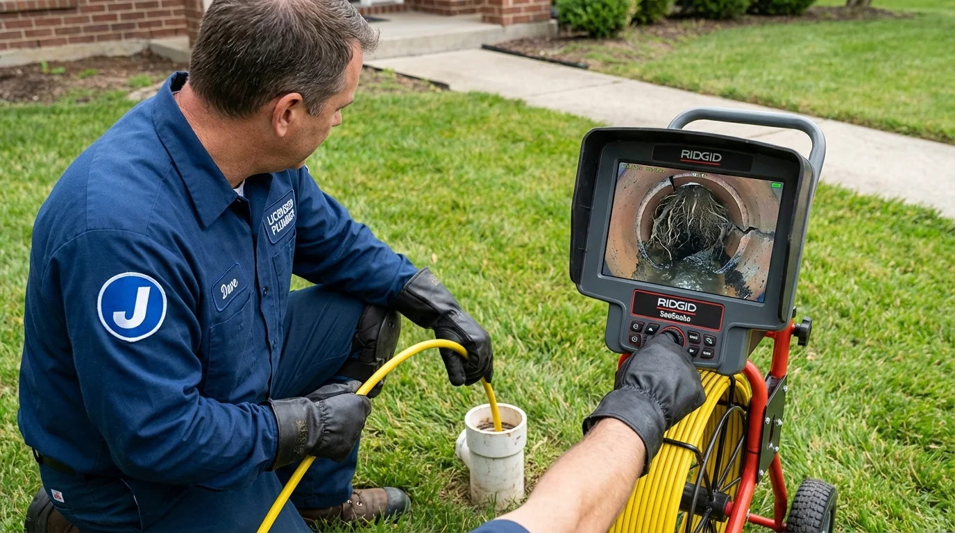 Sewer camera inspection being performed by Johns Plumbing LLC in Eloy